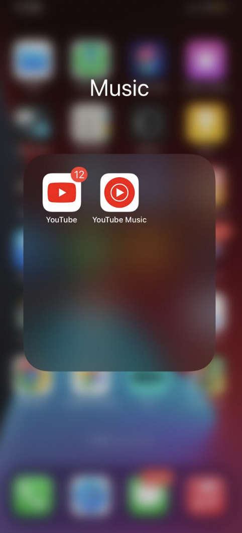 YouTube App on Home Screen iPhone