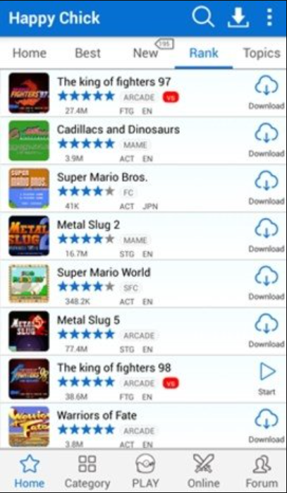 Available games on Happy Chick Emulator - FREE Download
